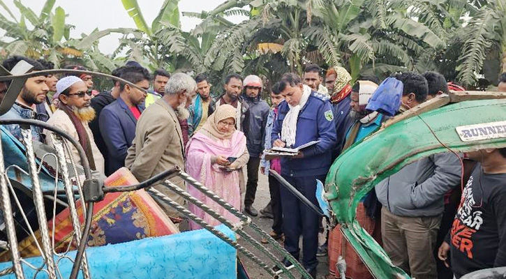 কিশোরগঞ্জে অটোরিকশা-কাভার্ডভ্যান সংঘর্ষে নিহত ৫