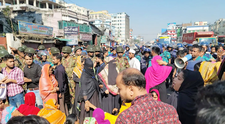 গাজীপুরে কারখানা শ্রমিকদের মহাসড়ক অবরোধ প্রত্যাহার